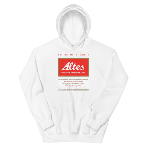 Unisex Altes Hoodie in White
